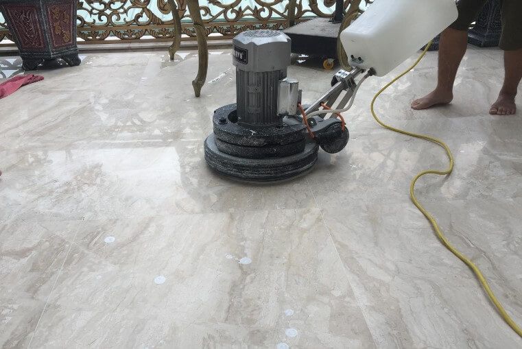 Đánh bóng sàn Marble
