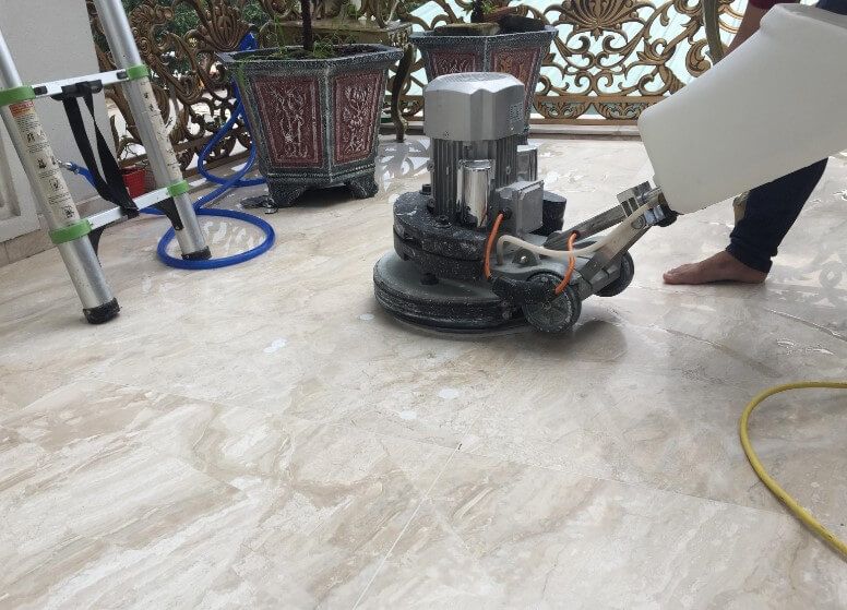 Dịch vụ đánh bóng sàn marble